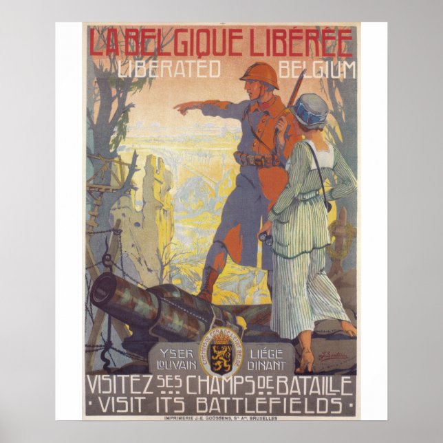 Liberated Belgium Propaganda Poster (Front)