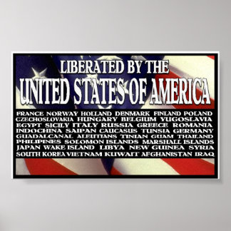 "Liberated By America" Poster