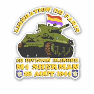 Libération de Paris M4 Sherman Sticker