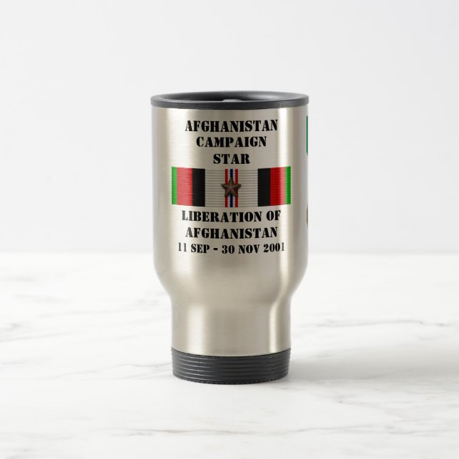 Liberation of Afghanistan / CAMPAIGN STAR Travel Mug (Center)