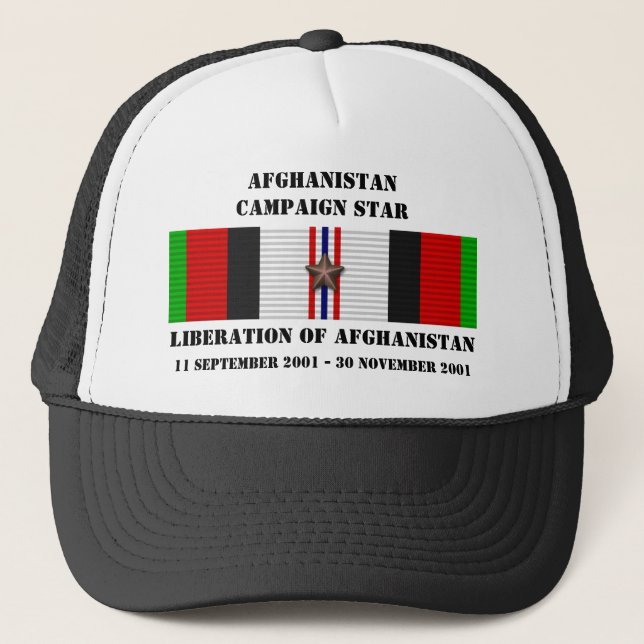 Liberation of Afghanistan / CAMPAIGN STAR Trucker Hat (Front)