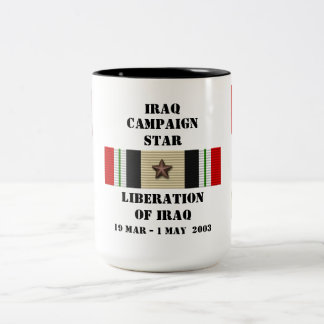 Liberation of Iraq / CAMPAIGN STAR Two-Tone Coffee Mug