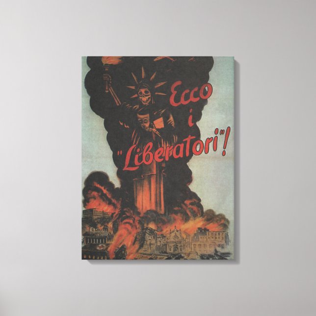liberators Propaganda Poster Canvas Print (Front)