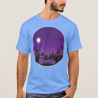 liberia By night with Palms T-Shirt