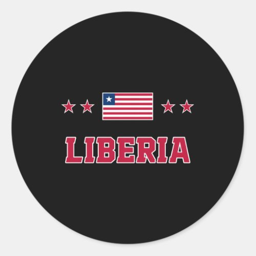 Liberia Classic Round Sticker