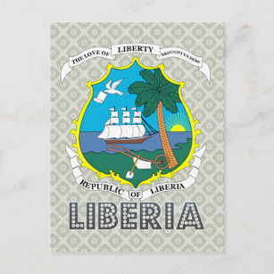 Liberia Coat of Arms Postcard