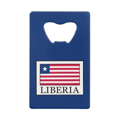 Liberia Credit Card Bottle Opener