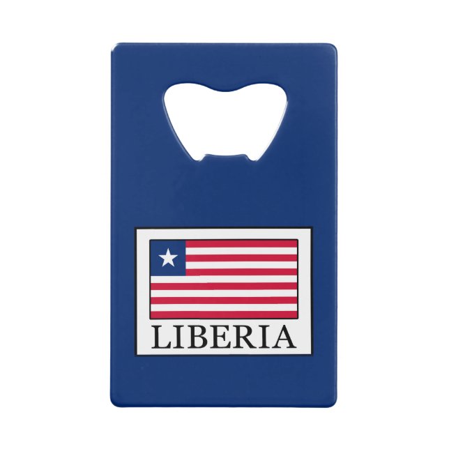 Liberia Credit Card Bottle Opener (Front)