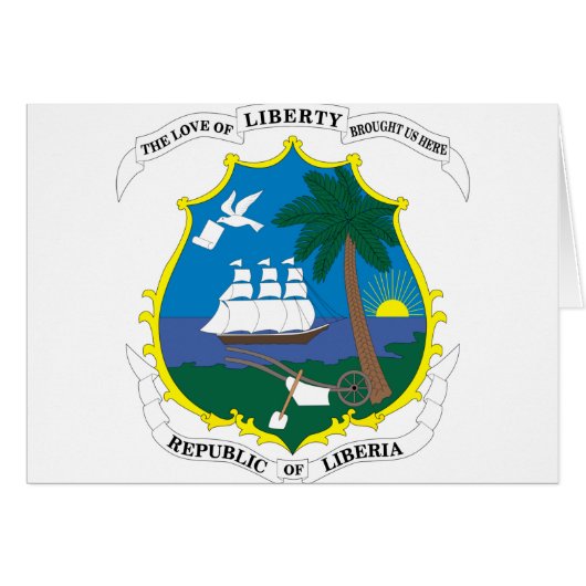 liberia emblem cards (Front Horizontal)