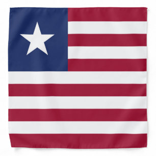 Liberia flag bandana