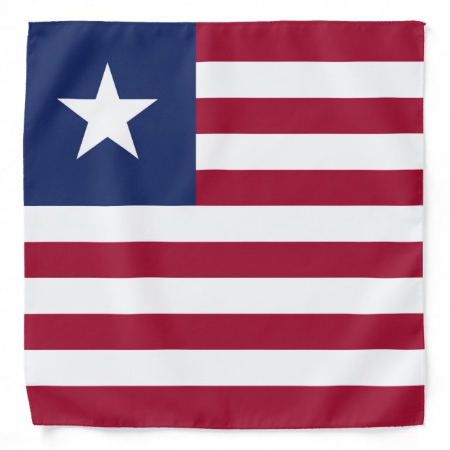 Liberia flag bandana (Front)