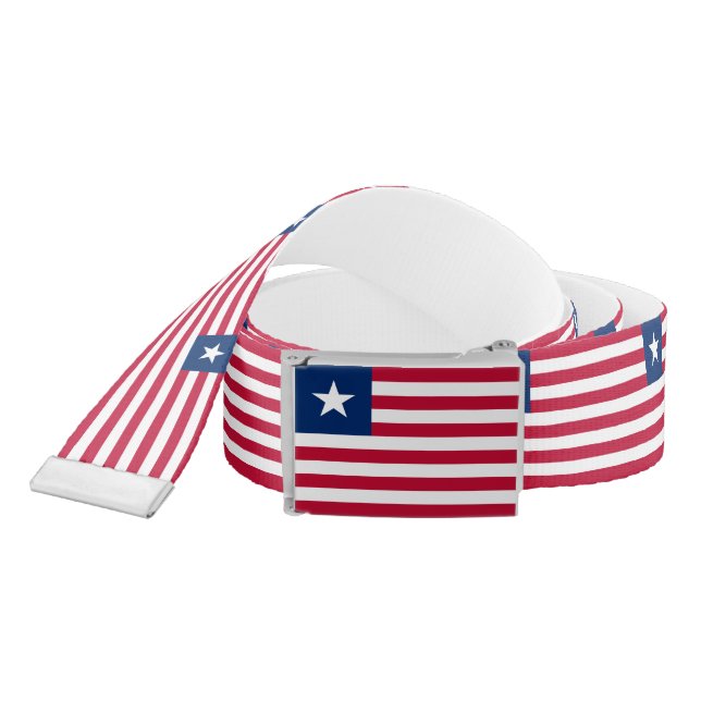 Liberia Flag Belt (Snake)