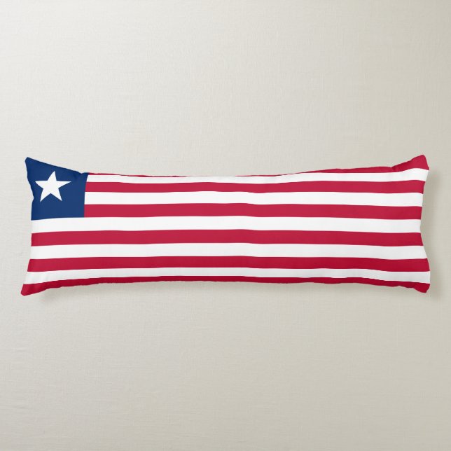 Liberia Flag Body Pillow (Front)