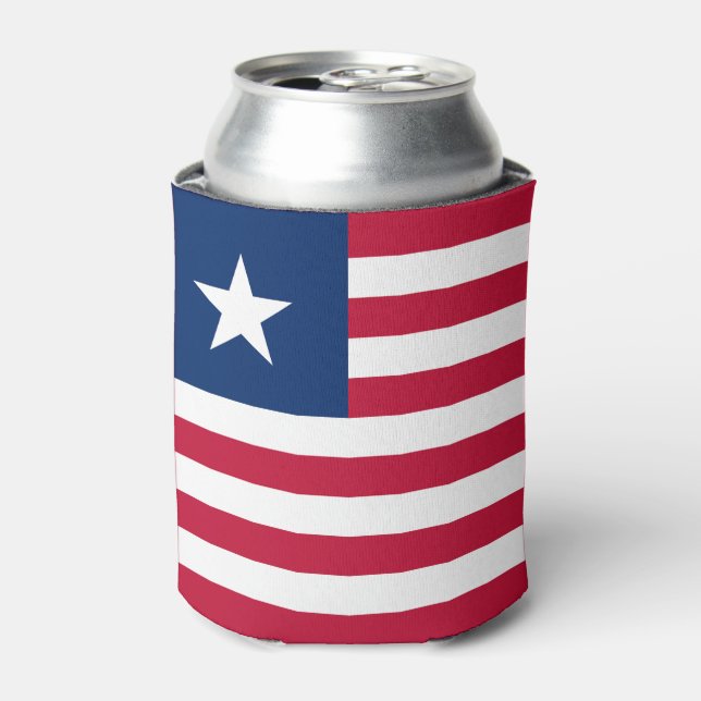 Liberia Flag Can Cooler (Can Front)