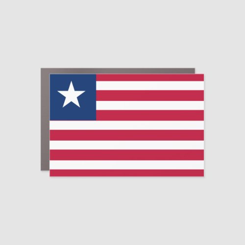 Liberia Flag Car Magnet