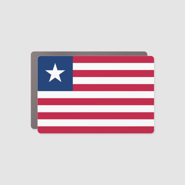 Liberia Flag Car Magnet (Front)