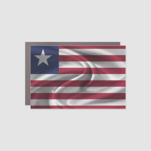 Liberia Flag Car Magnet
