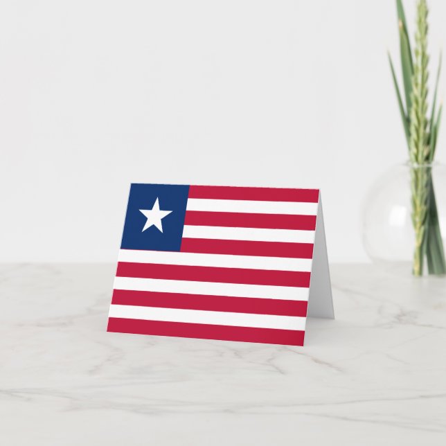 Liberia Flag Card (Front)