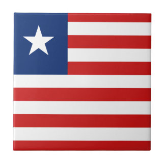 Liberia Flag Ceramic Tile