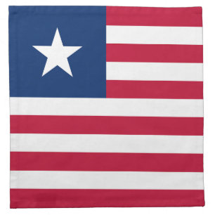 Liberia Flag Cloth Napkin
