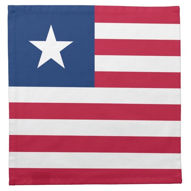 Liberia Flag Cloth Napkin (Front)