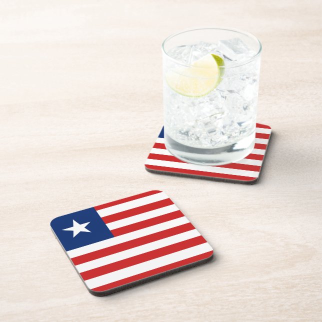 Liberia Flag Coaster (Right Side)