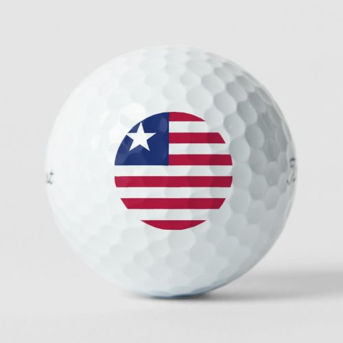 Liberia Flag Emblem Golf Balls