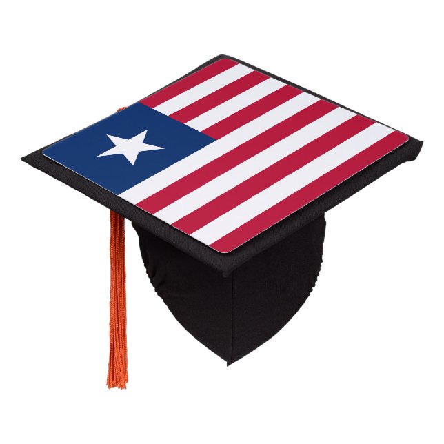 Liberia Flag Graduation Cap Topper (Angled)