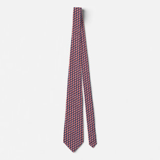 Liberia Flag Hearts Tie