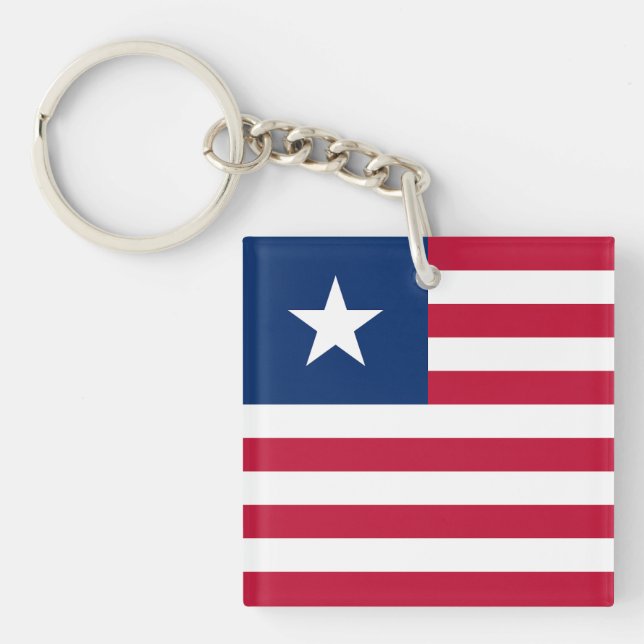Liberia Flag Keychain (Front)