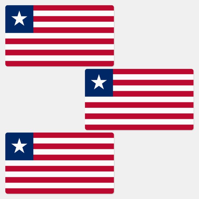 Liberia Flag Labels (Group)