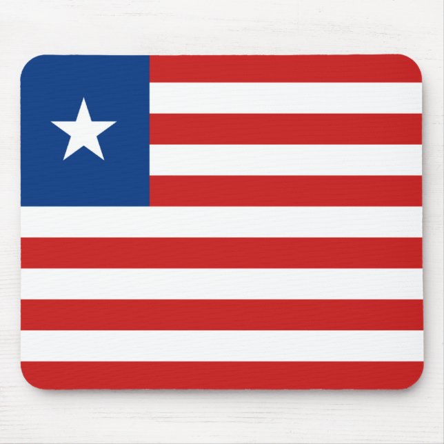 Liberia Flag Mousepad (Front)