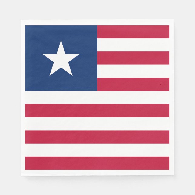 Liberia Flag Napkins (Front)