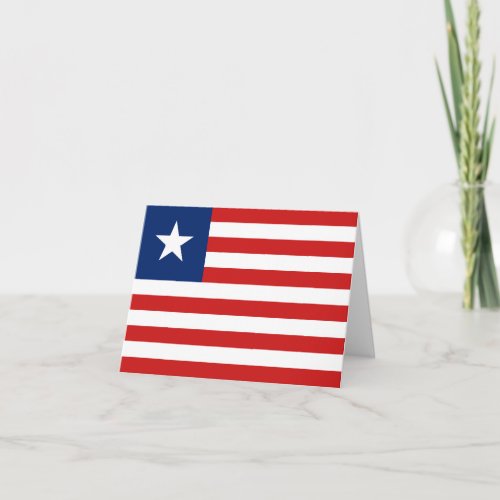 Liberia Flag Notecard