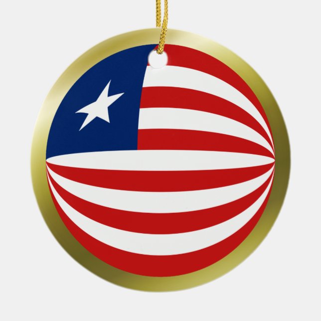 Liberia Flag Ornament (Front)