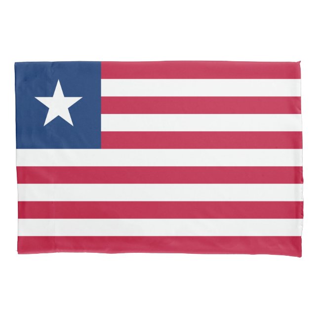Liberia Flag Pillow Case (Front)