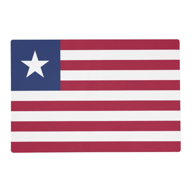 Liberia flag placemat (Front)
