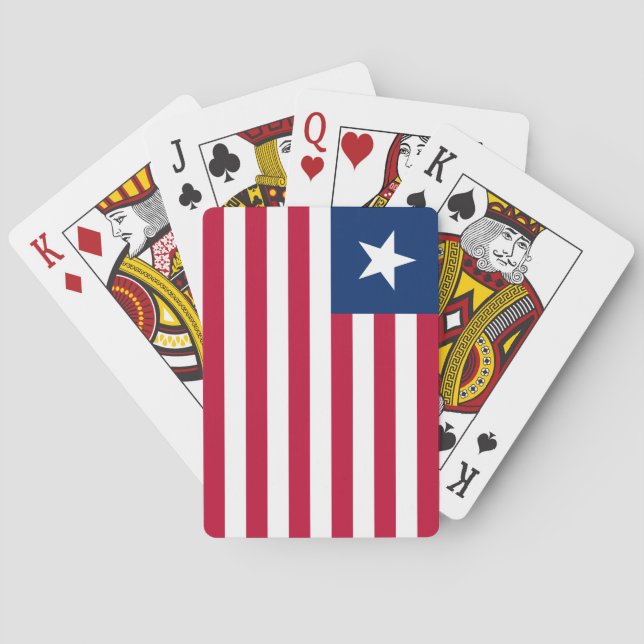 Liberia Flag Poker Cards (Back)