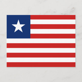 Liberia Flag Postcard