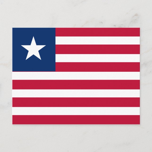 Liberia Flag Postcard (Front)