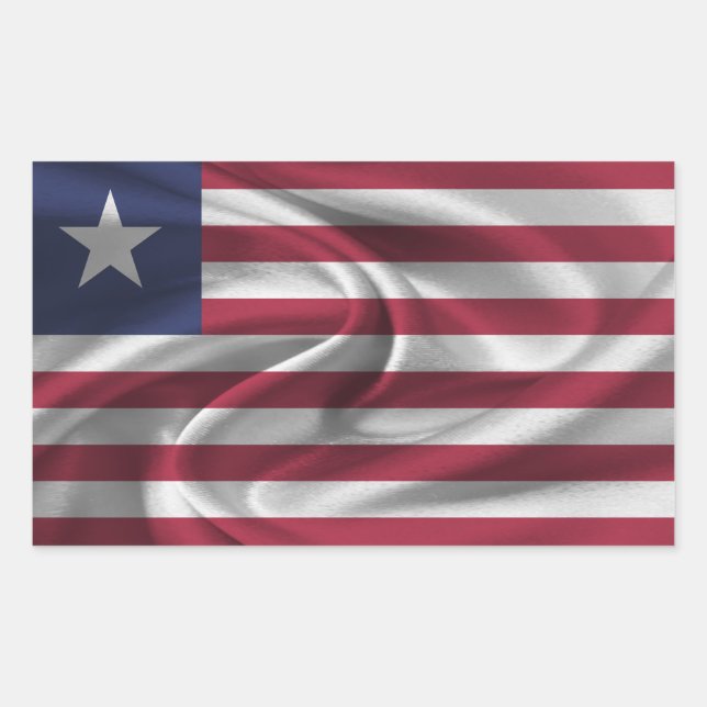Liberia Flag Rectangular Sticker (Front)