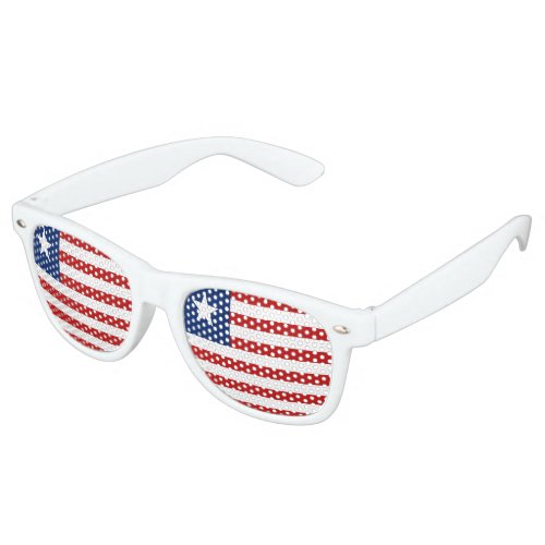 Liberia Flag Retro Sunglasses