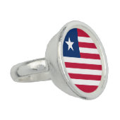 Liberia Flag Ring (Side)
