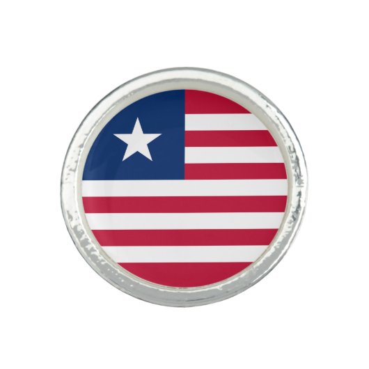 Liberia Flag Ring (Front)