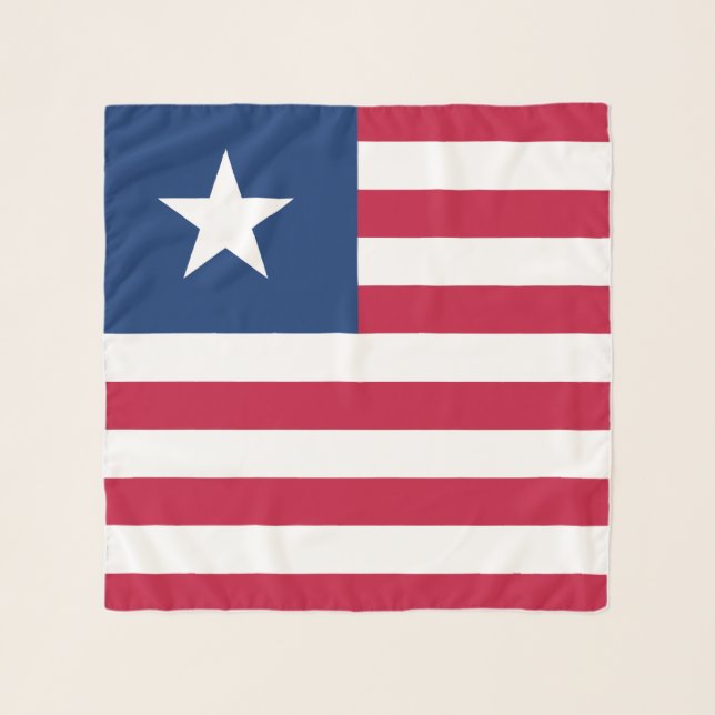 Liberia Flag Scarf (Front)
