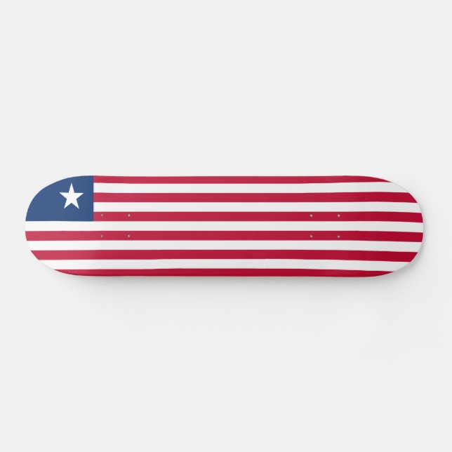Liberia Flag Skateboard (Horz)