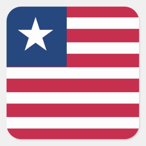 Liberia Flag Square Sticker
