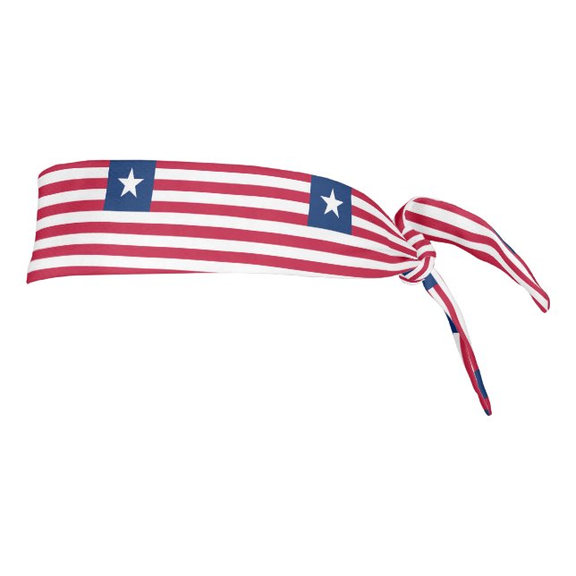 Liberia Flag Tie Headband (Rotate 90)