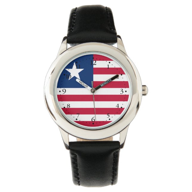 Liberia Flag Watch (Front)