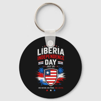 Liberia Independence Day July 26 Liberia Flag Keychain
